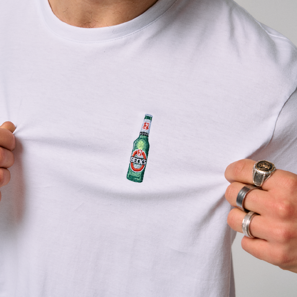 Beck's T-Shirt Flaschenstick
