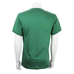 grünes T-Shirt von hinten
